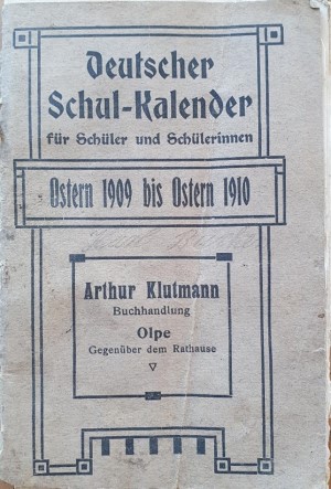 Deutscher Schulkalender 1909 1910