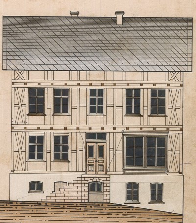 Abb 37 Ansicht Haus Bauplan 1891